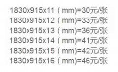 8月建筑模板價格-新的工地模板報價表